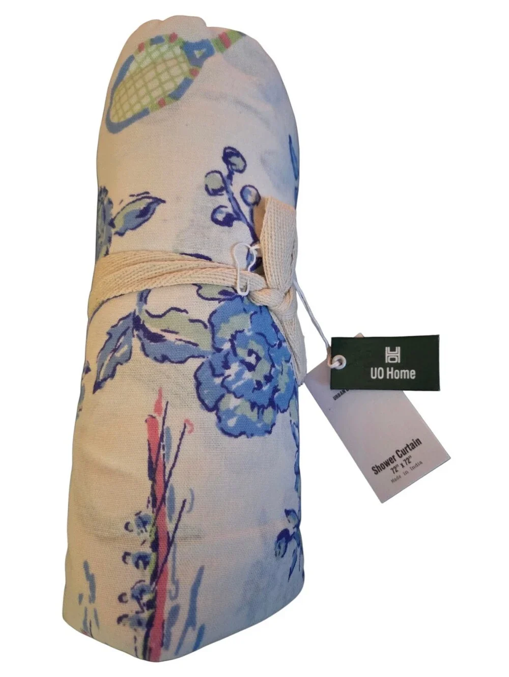 Urban Outfitters - NEW Preppy Toile Pattern Floral 72x72 Shower Curtain